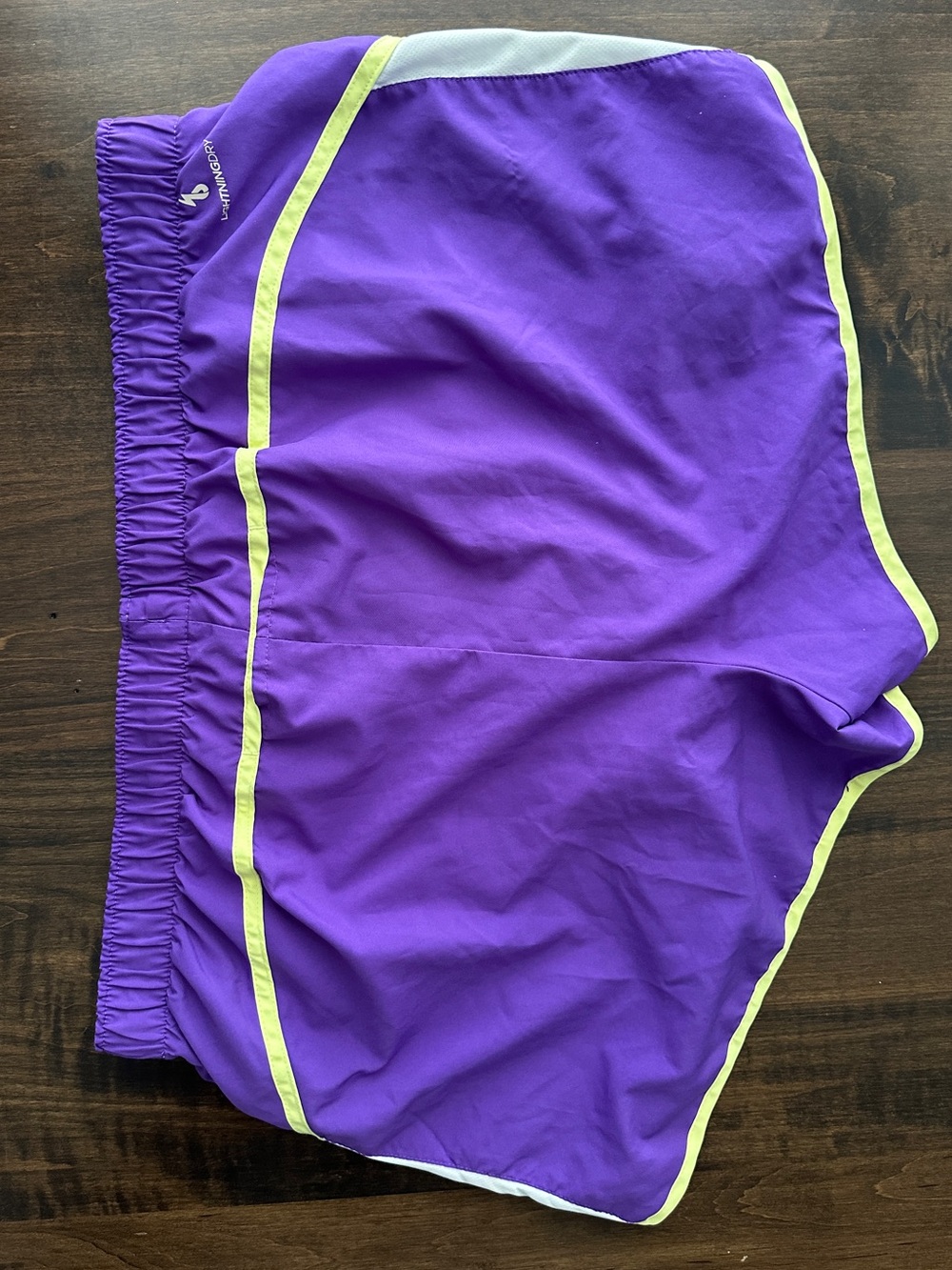 NEW BALANCE Lightning Dry Purple Running Shorts Women’s XL Lined Athletic Active - Picture 3 of 13